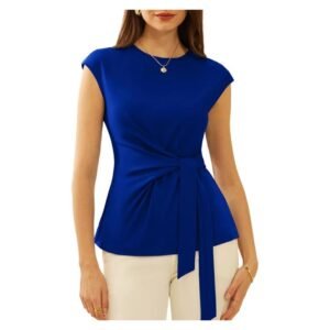 Style classique femme haut bleu